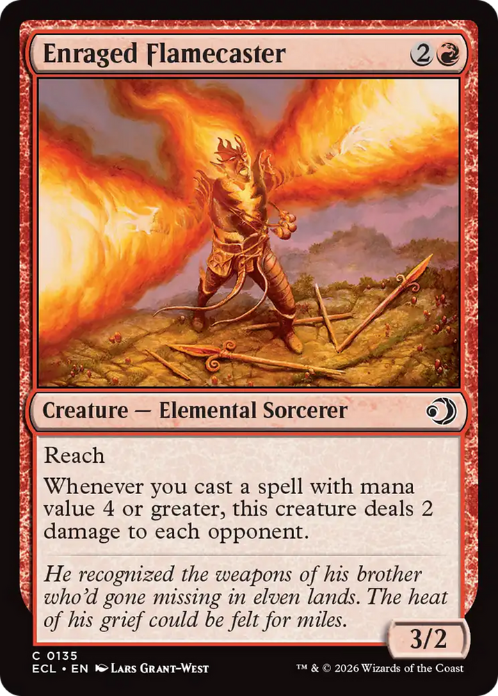 Enraged Flamecaster [Lorwyn Eclipsed]