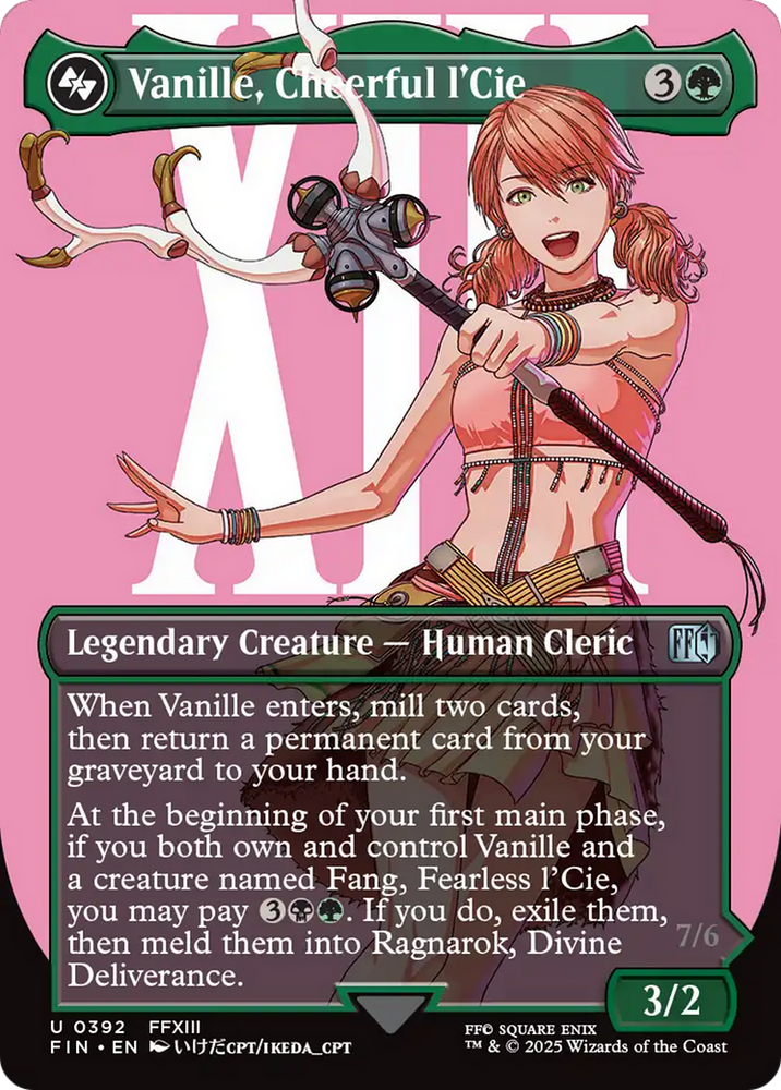 Vanille, Cheerful l'Cie // Ragnarok, Divine Deliverance (Borderless) [FINAL FANTASY]