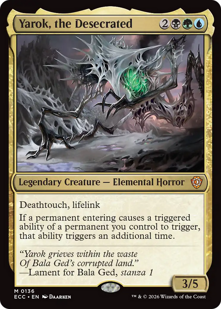 Yarok, the Desecrated [Lorwyn Eclipsed Commander]