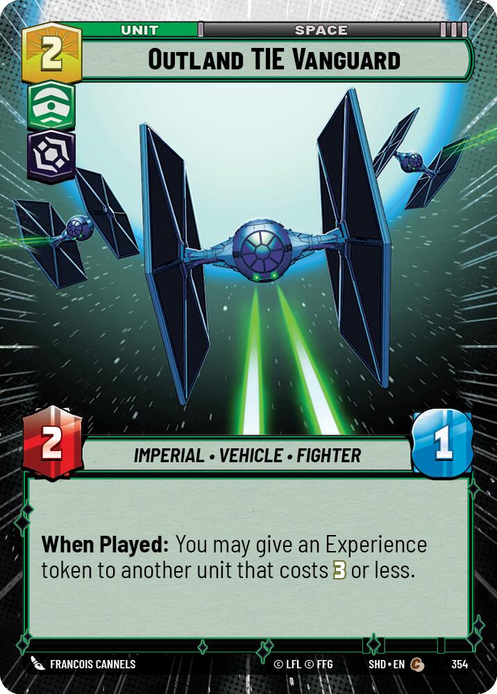 Outland TIE Vanguard (354) (Hyperspace) (354) [Shadows of the Galaxy]