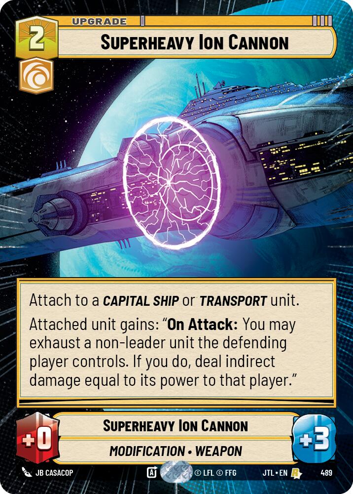 Superheavy Ion Cannon (489) (Hyperspace) (489) [Jump to Lightspeed]