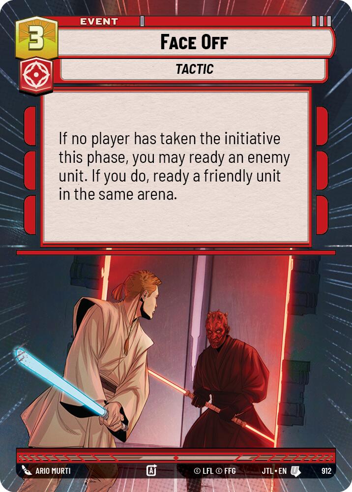 Face Off (912) (Hyperspace Foil) (912) [Jump to Lightspeed]