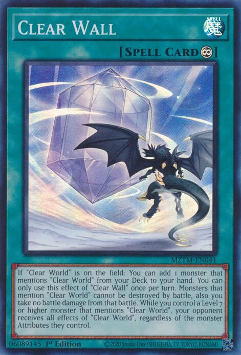 Clear Wall [MZTM-EN041] Super Rare