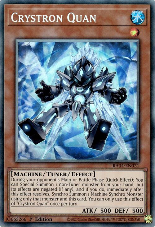 Crystron Quan [RA04-EN021] Prismatic Collector's Rare