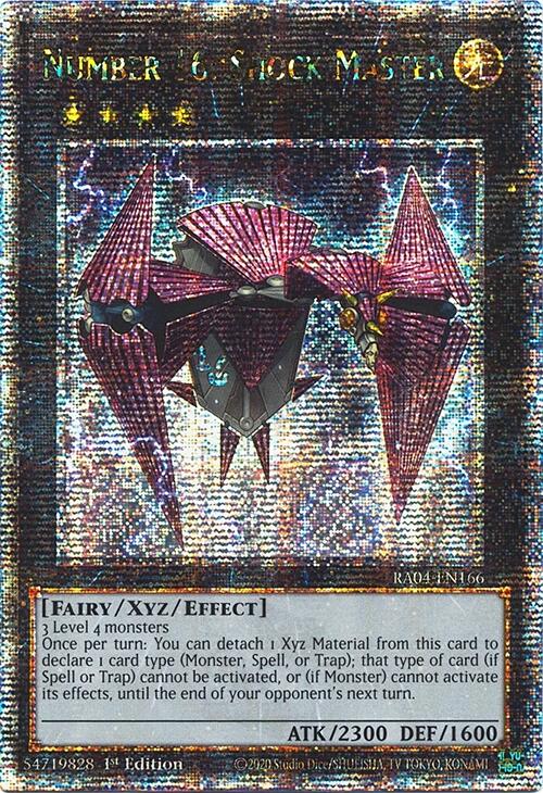 Number 16: Shock Master [RA04-EN166] Quarter Century Secret Rare