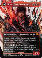 Clive, Ifrit's Dominant // Ifrit, Warden of Inferno (Borderless) (0318) [FINAL FANTASY]