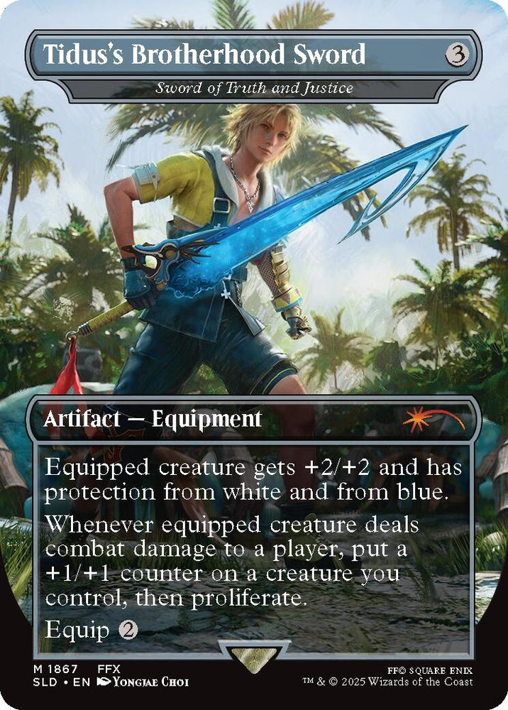 Tidus's Brotherhood Sword - Sword of Truth and Justice [Secret Lair Drop Series]