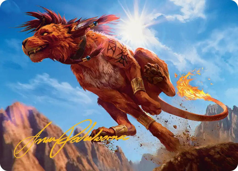 Red XIII, Proud Warrior Art Card (Gold-Stamped Signature) [FINAL FANTASY Art Series]