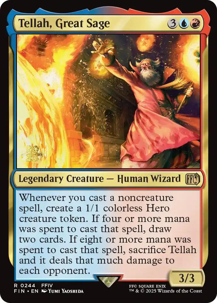Tellah, Great Sage [FINAL FANTASY Prerelease Promo]