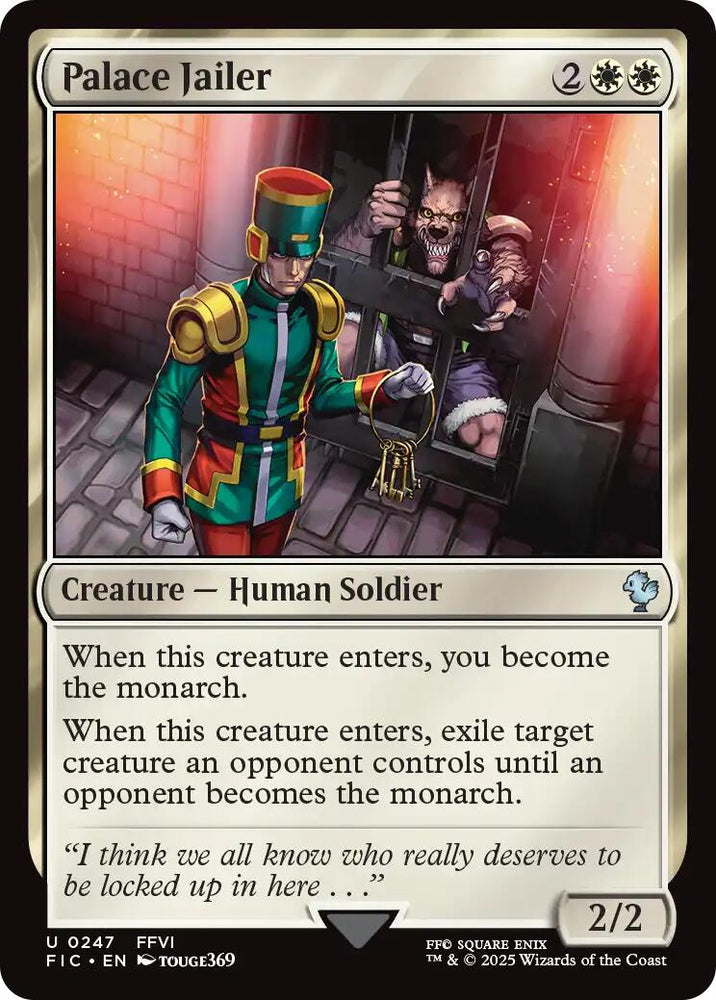 Palace Jailer (Surge Foil) [FINAL FANTASY Commander]