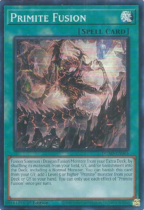 Primite Fusion [DUAD-EN065] Super Rare