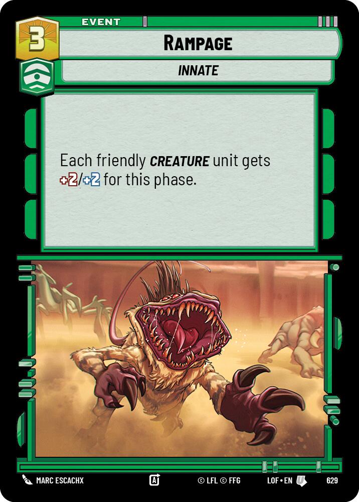 Rampage (629) (Foil) (629) [Legends of the Force]