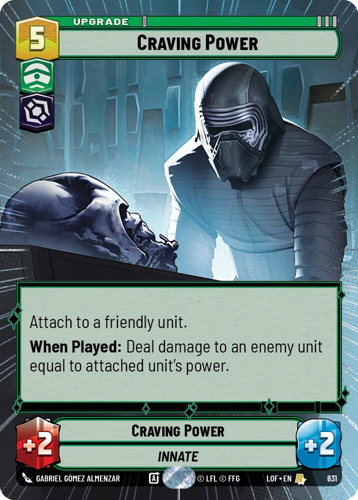 Craving Power (831) (Hyperspace Foil) (831) [Legends of the Force]