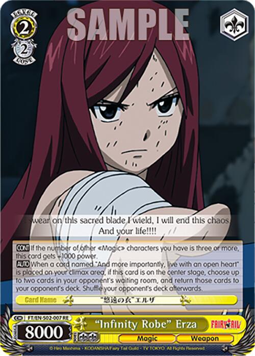 Infinity Robe Erza (FT/EN-S02-007 R RE) [Fairy Tail Chronicle Set]