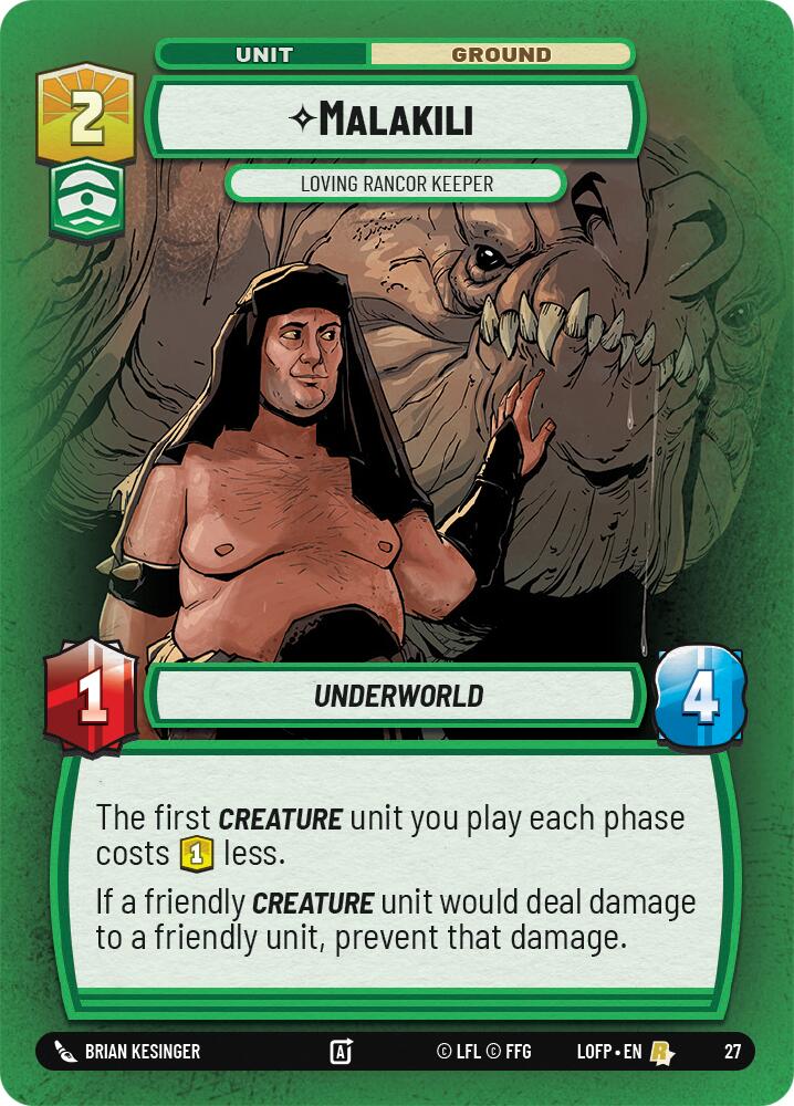 Malakili - Loving Rancor Keeper (27) (27) [Legends of the Force: Weekly Play]