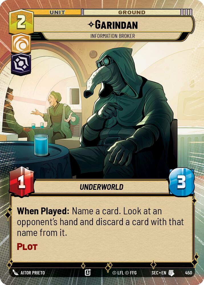Garindan - Information Broker (Hyperspace) (450) (450) [Secrets of Power]