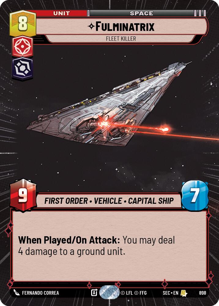 Fulminatrix - Fleet Killer (Hyperspace Foil) (898) (898) [Secrets of Power]