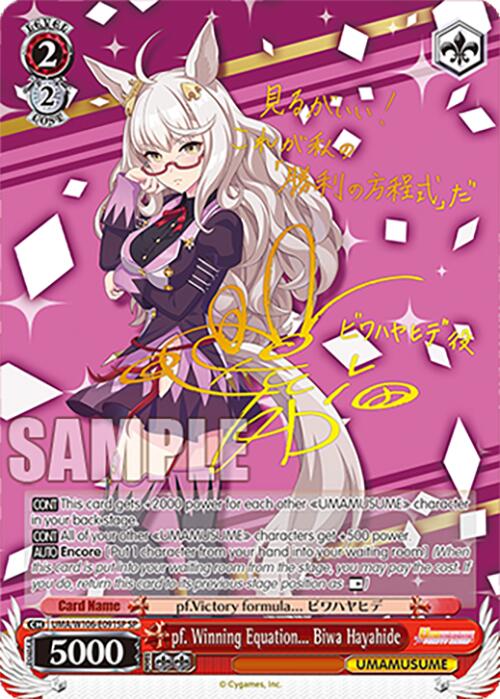 pf. Winning Equation... Biwa Hayahide (UMA/W106-E091SP) [Umamusume: Pretty Derby]