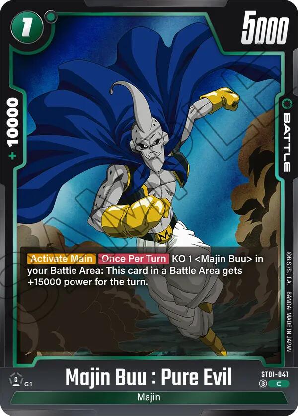 Majin Buu : Pure Evil (ST01-041) [Story Booster 01]