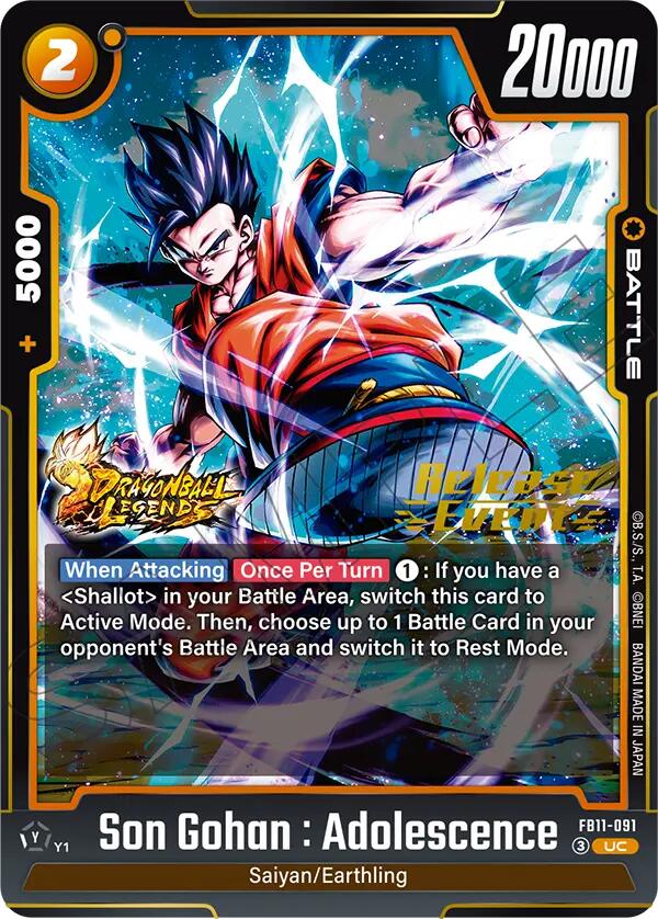 Son Gohan : Adolescence (FB11-091) [Brightness of Hope Release Event Cards]