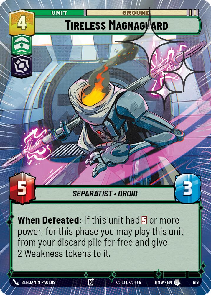 Tireless Magnaguard (619) (Hyperspace Foil) (619) [Homeworlds]