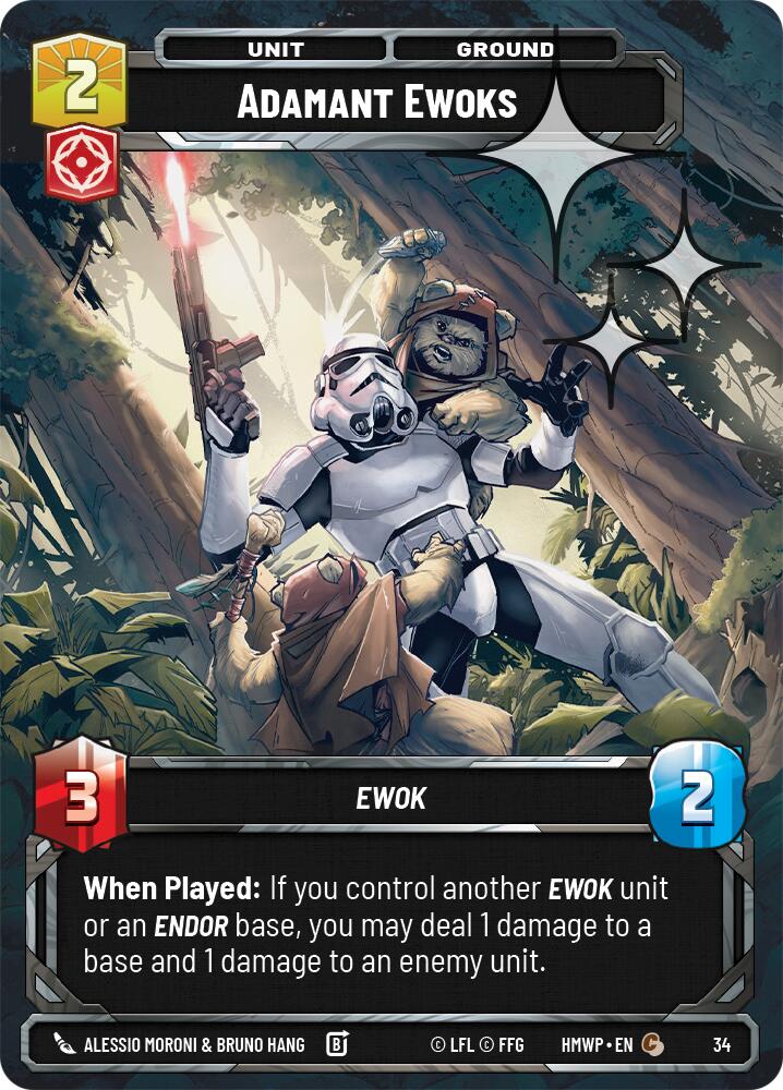 Adamant Ewoks (34) (Foil) (34) [Homeworlds: Weekly Play]