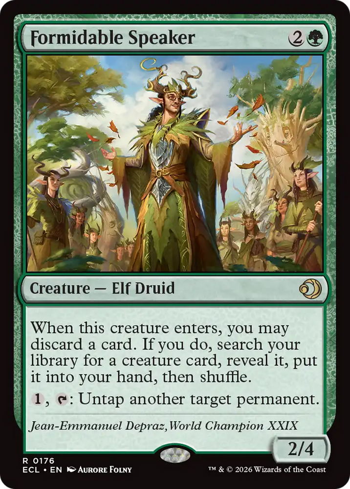Formidable Speaker [Lorwyn Eclipsed]