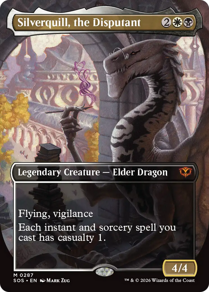 Silverquill, the Disputant (Borderless) [Secrets of Strixhaven]