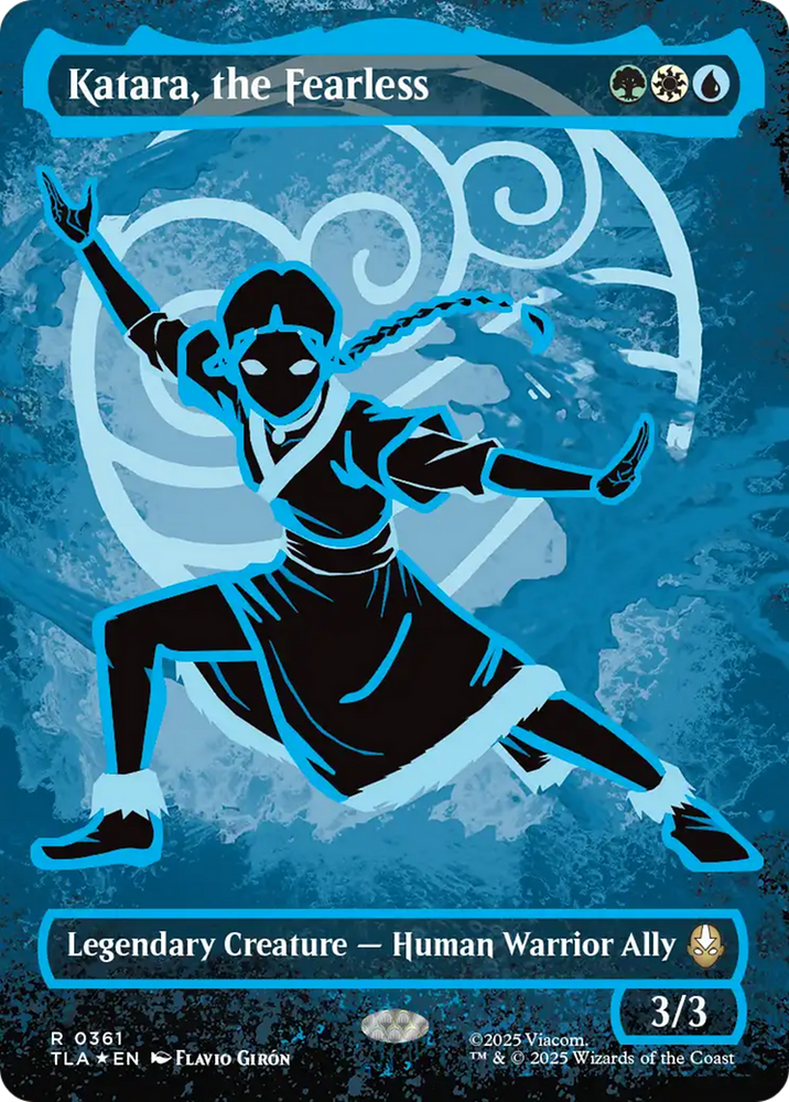 Katara, the Fearless (Borderless) (Neon Ink Foil) [Avatar: The Last Airbender]